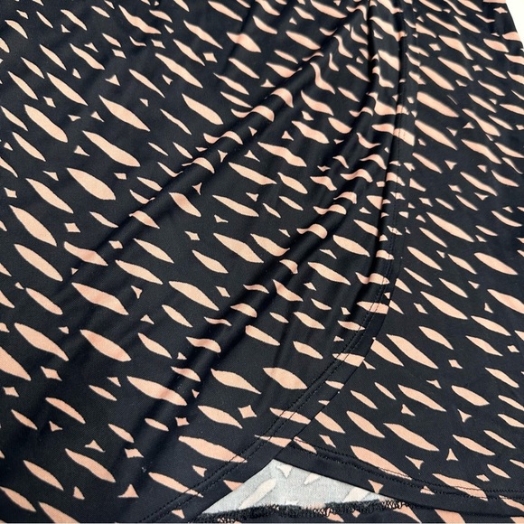 L. K. Bennett Dress  Sz 8 Wrap Gathered Long Sleeves V Neckline - Picture 9 of 10